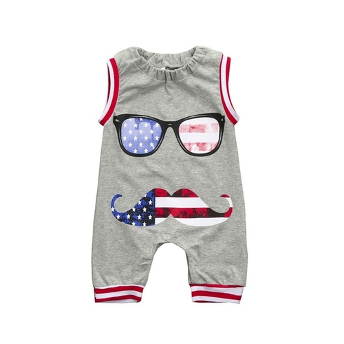 Newborn Baby Boy American Independence Day