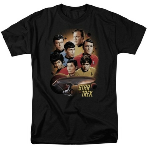 Trevco Star Trek-Heart Of The Enterprise - Short Sleeve Adult 18-1 Tee