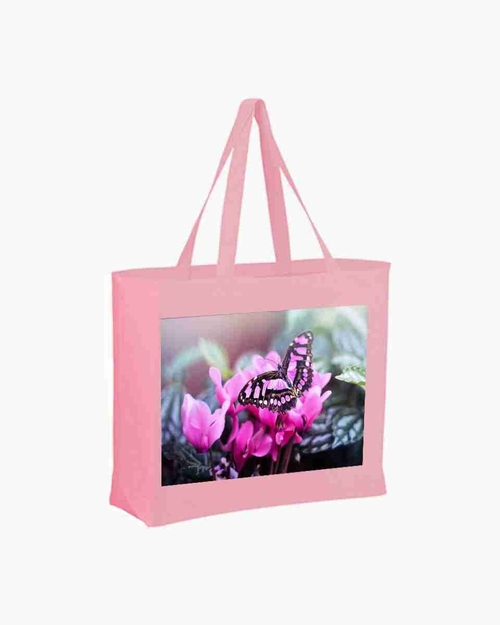 Colorful Butterfly Tote Grocery, Beach New Zipper  Bag