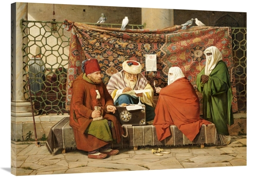 Global Gallery GCS-267184-40-142 40 in. Notary Drawing Up a Marriage C