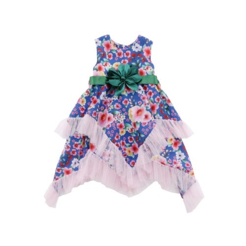 Newborn Kids Baby Girls Flower Tulle Party