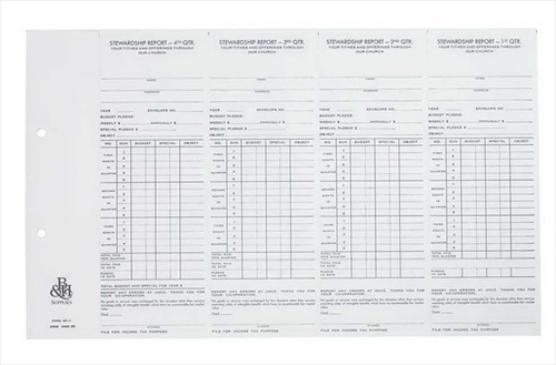 B & H Publishing Group 465594 Form Stewardship Rpt Frm Qtr No. Sr11