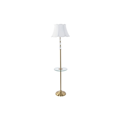 Floor Lamp DKD Home Decor Golden Metal Cotton White Marble 50 W (40 x
