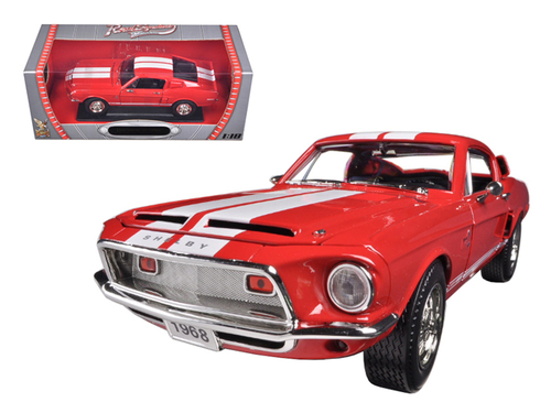 1968 Ford Shelby Mustang GT500KR Red 1/18 Diecast Car Model by Road