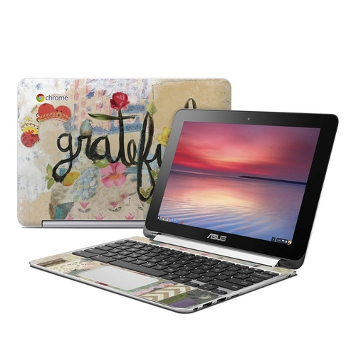 Kelly Rae Roberts AFCB-GRATEFUL Asus Flip Chromebook Skin - Grateful