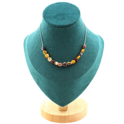 Mookaite from Australia 8 mm 15 beads necklace