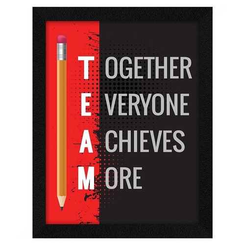 Motivational Quote Together Everyone Wall Frame Art Painting,