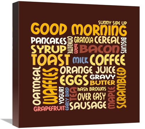 Global Gallery GCS-388371-1818-142 18 x 18 in. Mealtime - Breakfast Ar