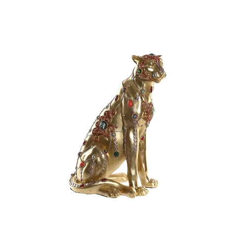 Decorative Figure DKD Home Decor Leopard Resin Colonial (25,5 x 17 x