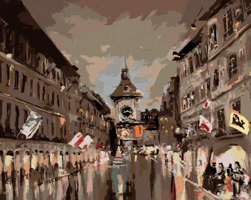 Paint by Numbers - KRAMGASSE STREET IN THE EARLY EVENING