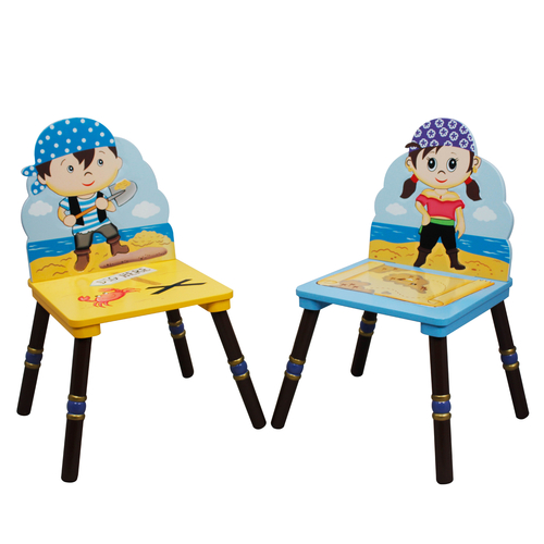 Fantasy Fields Kids Blue Set of 2 Wooden Chairs