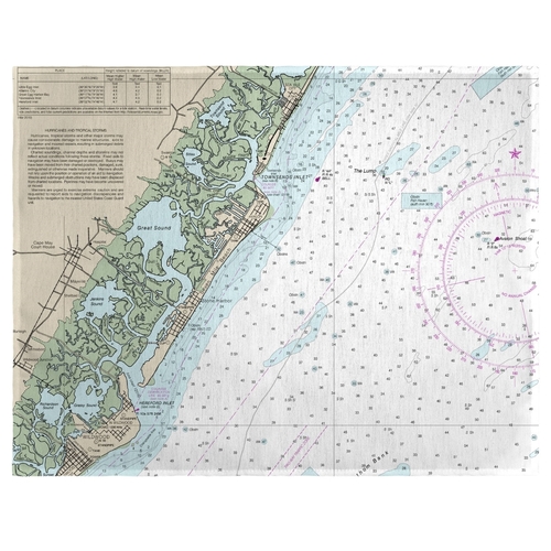 Betsy Drake PM12318AV 14 x 18 in. Little Egg Inlet to Hereford Inlet -