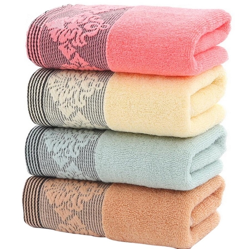 Urijk 100% Cotton Solid Bath Towel Beach Towel For