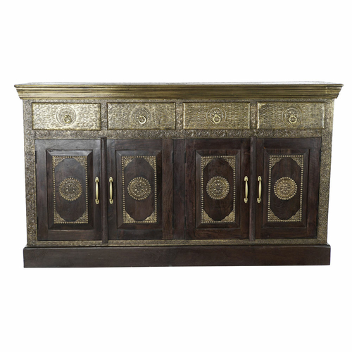 Sideboard DKD Home Decor Brass Mango wood (175 x 50 x 101 cm)