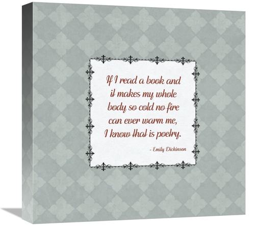 Global Gallery GCS-453845-1818-142 18 x 18 in. Quotes - Dickinson - On