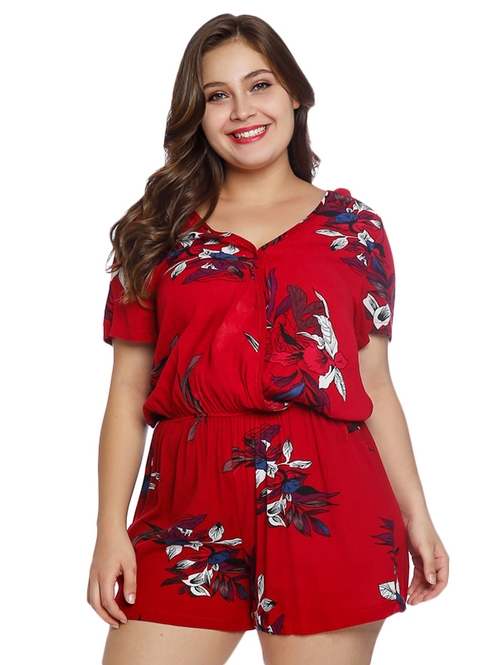  Plus Size Sexy Rompers Women Jumpsuit