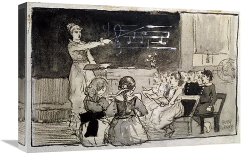 Global Gallery GCS-268127-22-142 22 in. The Music Lesson Art Print - W