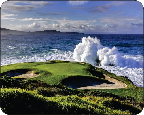 Pebble Beach Golf course 7th Hole Oceanside Mouse Pad