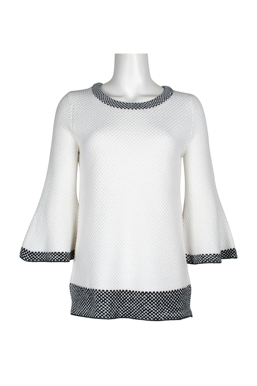 Melissa Paige Boat Neck 3/4 Sleeve Knit Top
