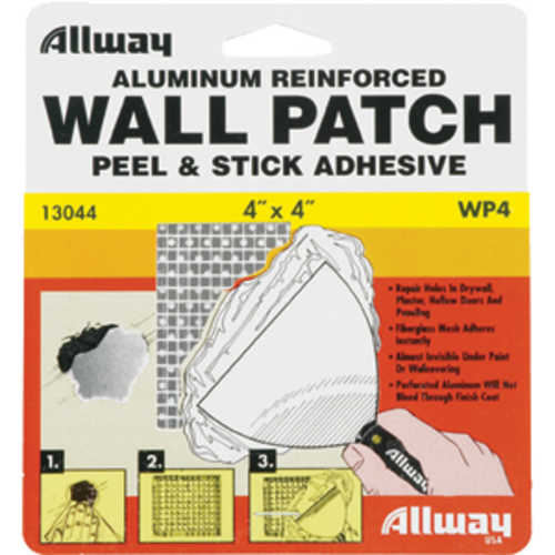 Allway Tools WP4-3 4 x 4 in. Wall Patch  Pack 3 Pack of 10