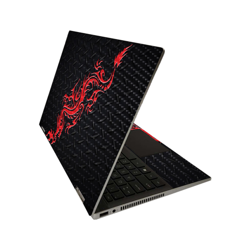 MightySkins CF-HPPX3601420-Red Dragon Carbon Fiber Skin for HP Pavilio