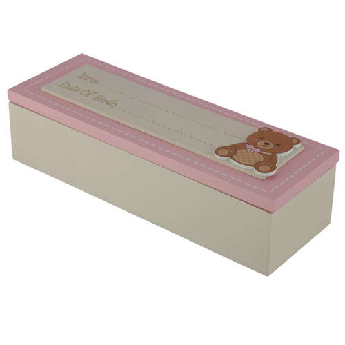 Baby Girl Keepsake Box - Date of Birth