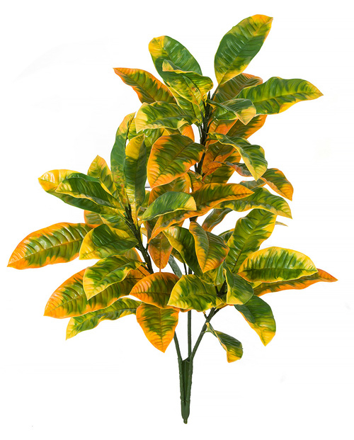 Autograph Foliages A-184020 34 in. Plyblend Croton Bush, Green & Y