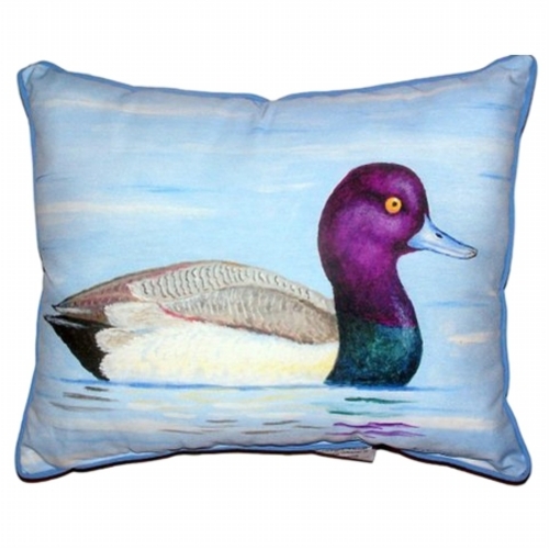 Betsy Drake HJ455 Lesser Scaup Large Indoor & Outdoor Pillow - 16 x 20
