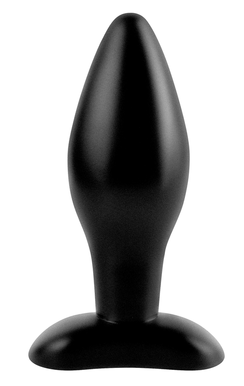 Anal Fantasy Collection Medium Silicone Plug - Black