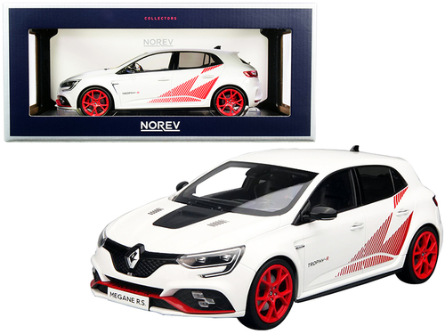 2019 Renault Megane R.S Trophy-R White with Red Graphics and Wheels
