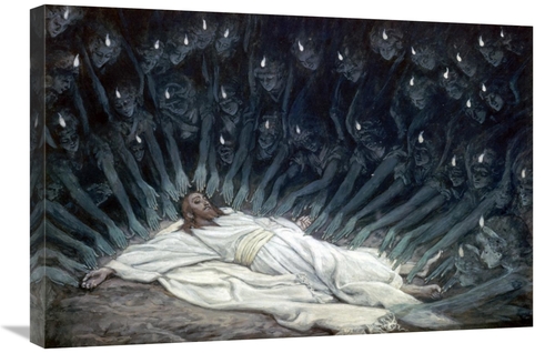 Global Gallery GCS-282910-30-142 30 in. Jesus Ministered to by Angels 