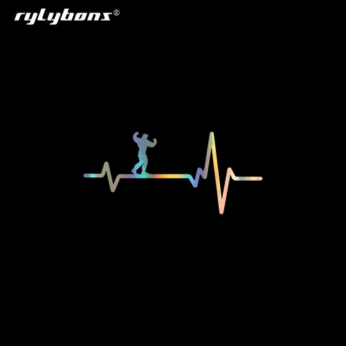 Rylybons Heart Gym Training Silhouette Car