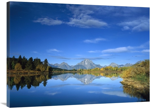 Global Gallery GCS-396733-3040-142 30 x 40 in. Mt Moran Reflected in O