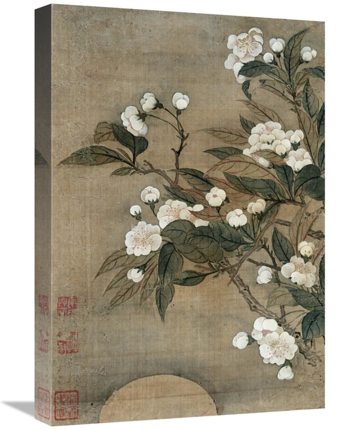 Global Gallery GCS-267286-22-142 22 in. Pear Blossom & Moon Art Print 