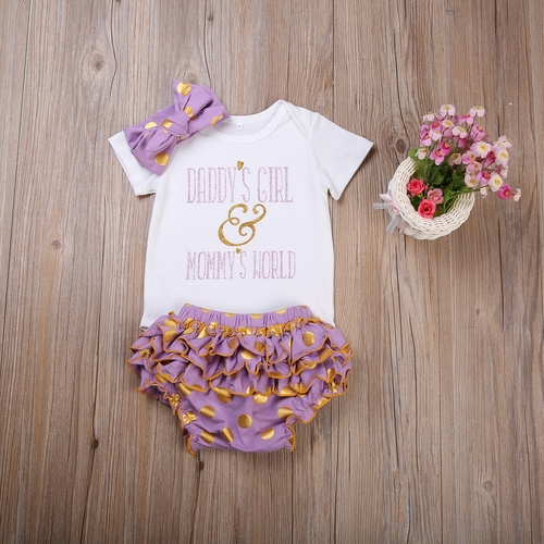 Newborn Toddler Baby Girls daddy and mommy Clothes