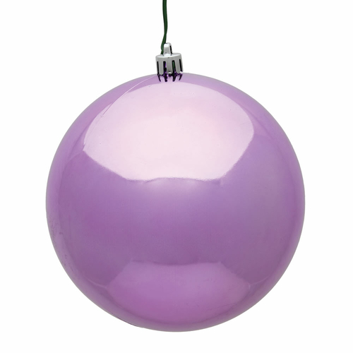 Vickerman N591569DSV 6 in. Orchid Shiny UV Christmas Ornament Ball - 4
