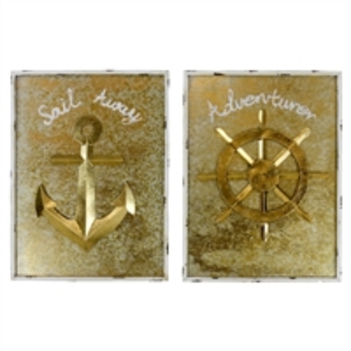 Aspire 4486 Seabrook Nautical Wall Decor, Set of 2