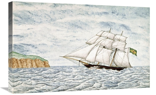 Global Gallery GCS-276931-30-142 30 in. Slave Schooner Saphria Off N. 