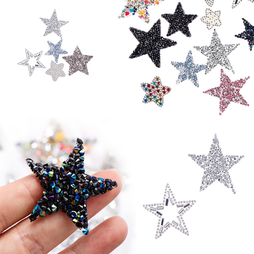 2019Stars Patches DIY Rhinestone Stars Bag