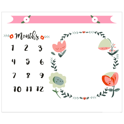 Monthly Milestone Grows Props Photography