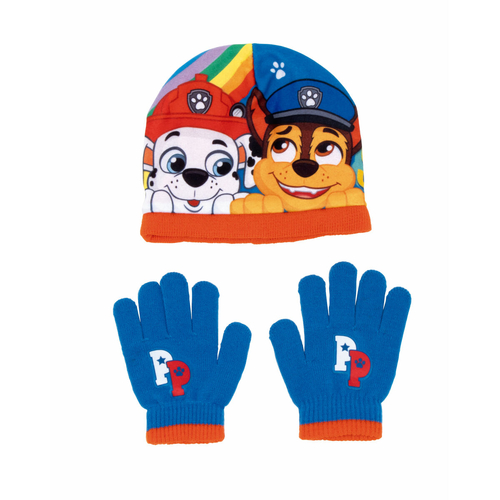 Hat & Gloves The Paw Patrol Friendship Blue