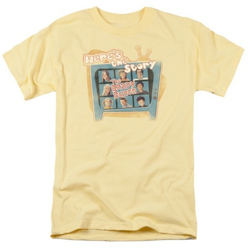 Trevco Brady Bunch-Heres The Story - Short Sleeve Adult 18-1 Tee - Ban