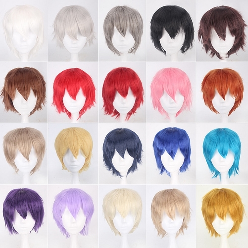 Fashion Cheap Short Cosplay Wig Men Heat Resistant