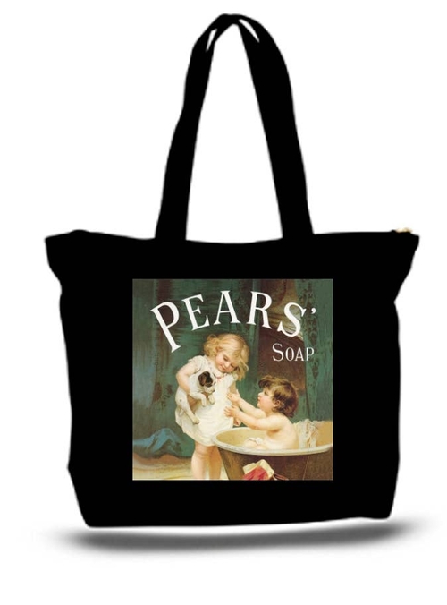 Pears Soap 1905 Adve4rtising Large Tote Grocery & Stuff Bag