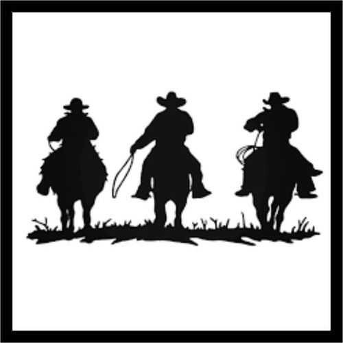 3 Inch Cloth  Patch Cowboys