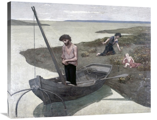 Global Gallery GCS-279496-36-142 36 in. Poor Fisherman Art Print - Pie