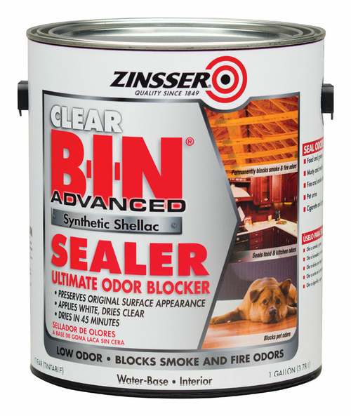 Zinsser 1831593 B-I-N Advanced Clear Odor Blocking Sealer for All Surf