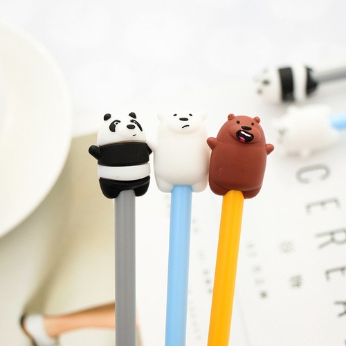 2 pcs Creative Panda Black Ink Gel Pen Cute bear