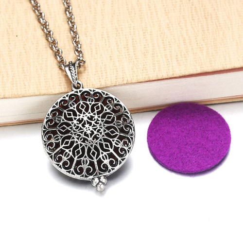 New Aroma Diffuser Necklace Open Silver Lockets