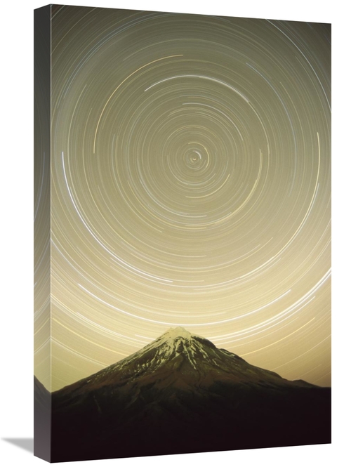 Global Gallery GCS-453444-1624-142 16 x 24 in. Star Trails Around the 